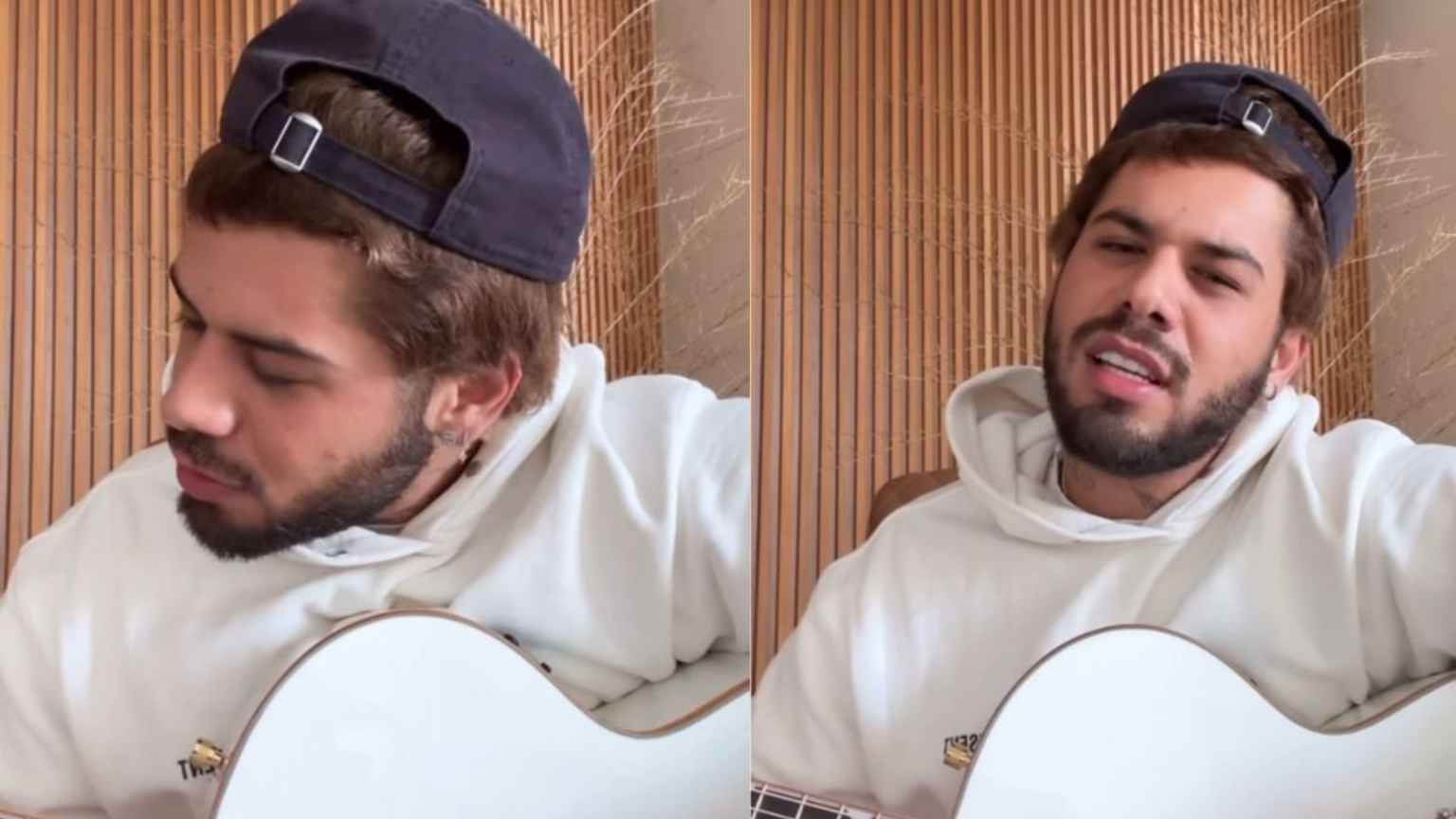 Zé Felipe posta vídeo cantando música de sofrência e gera especulações: 'Não sei viver sozinho'