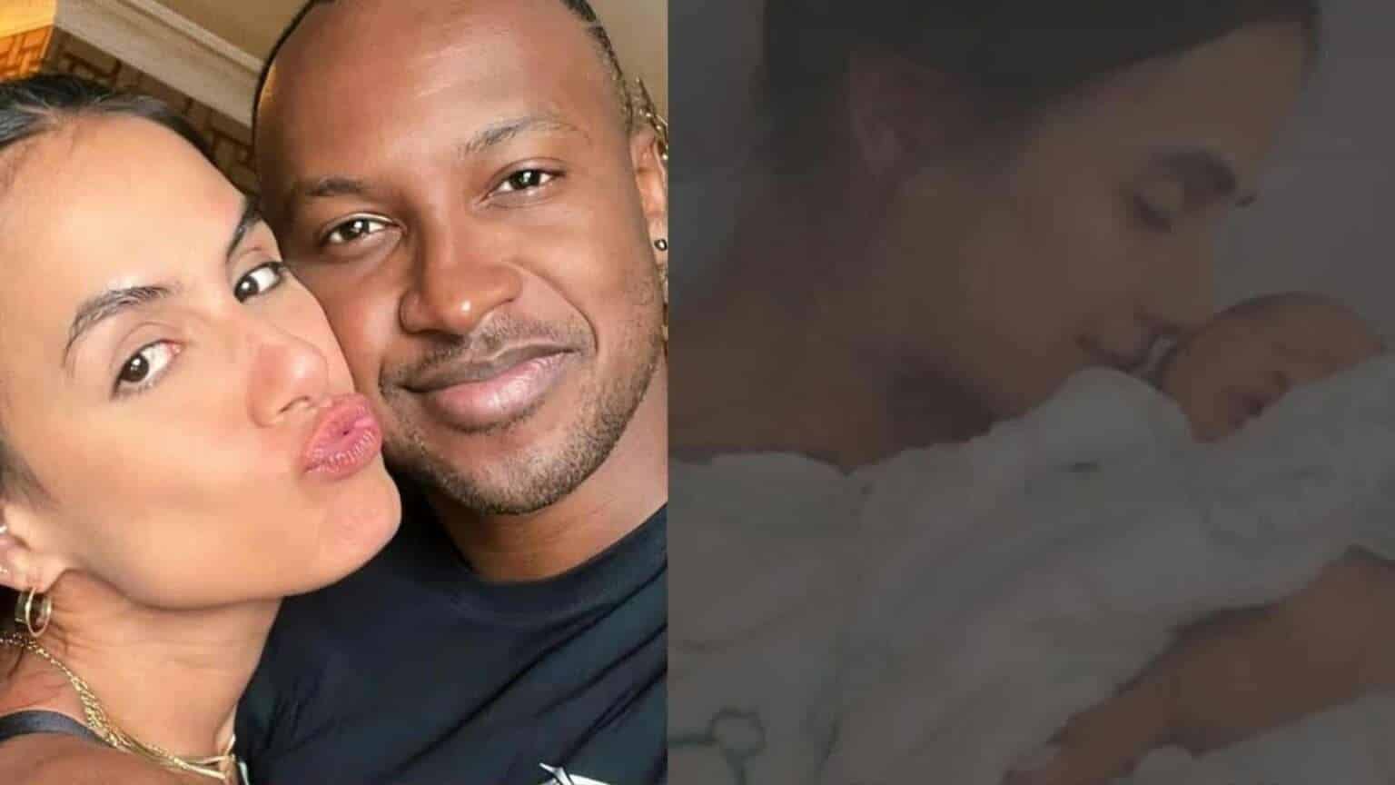 Carol Peixinho e Thiaguinho mostram nova foto do filho: 'Muito amor'