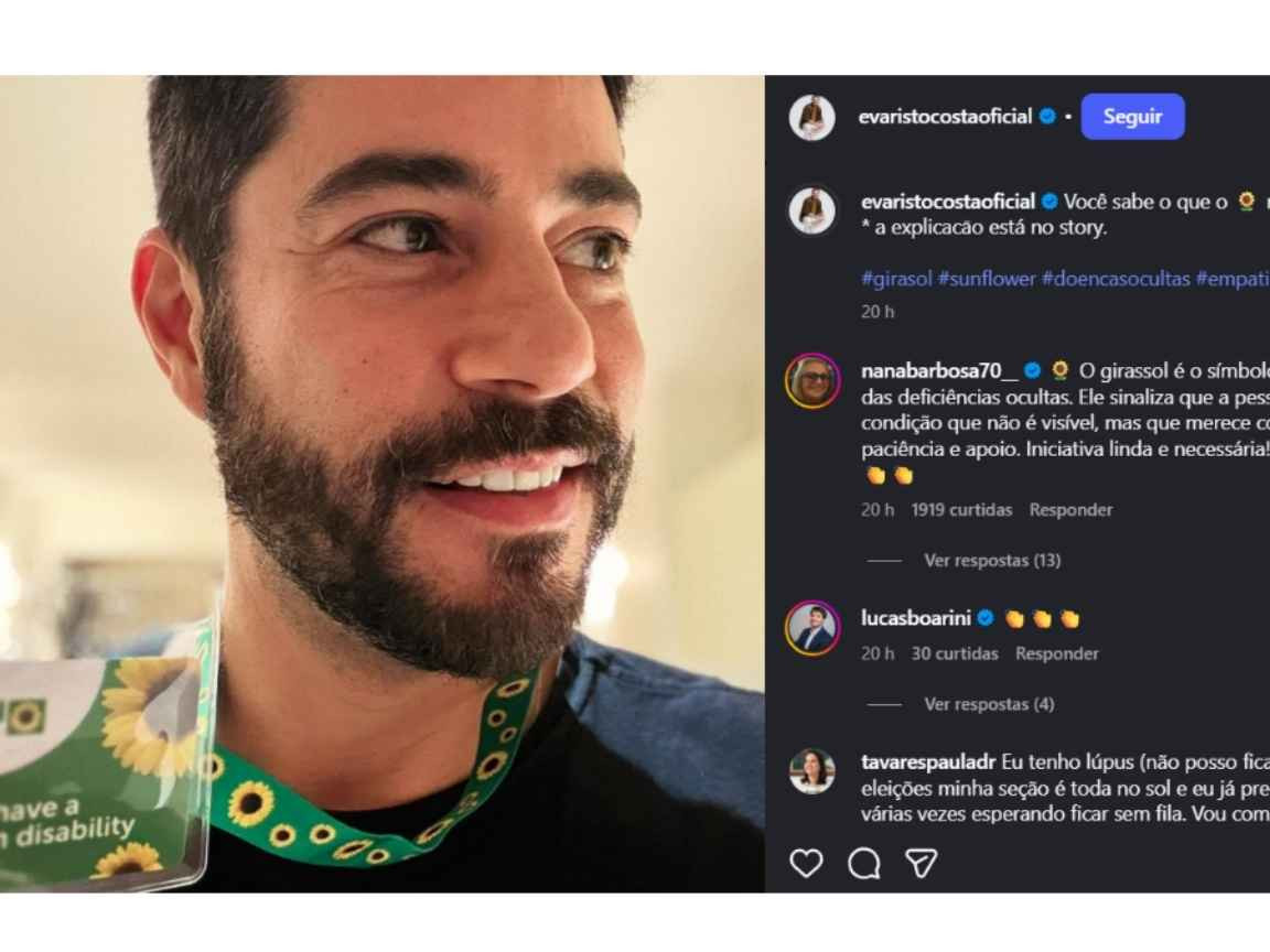 Evaristo Costa revela ter deficiência oculta e desabafa sobre Doença de Crohn