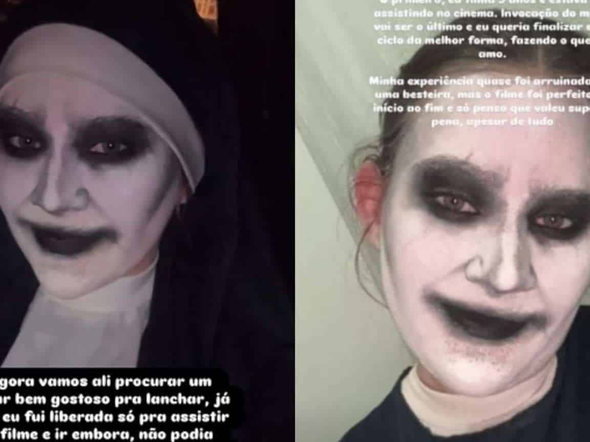 Jovem é barrada em shopping por fantasia de 'A Freira' e desabafa na web