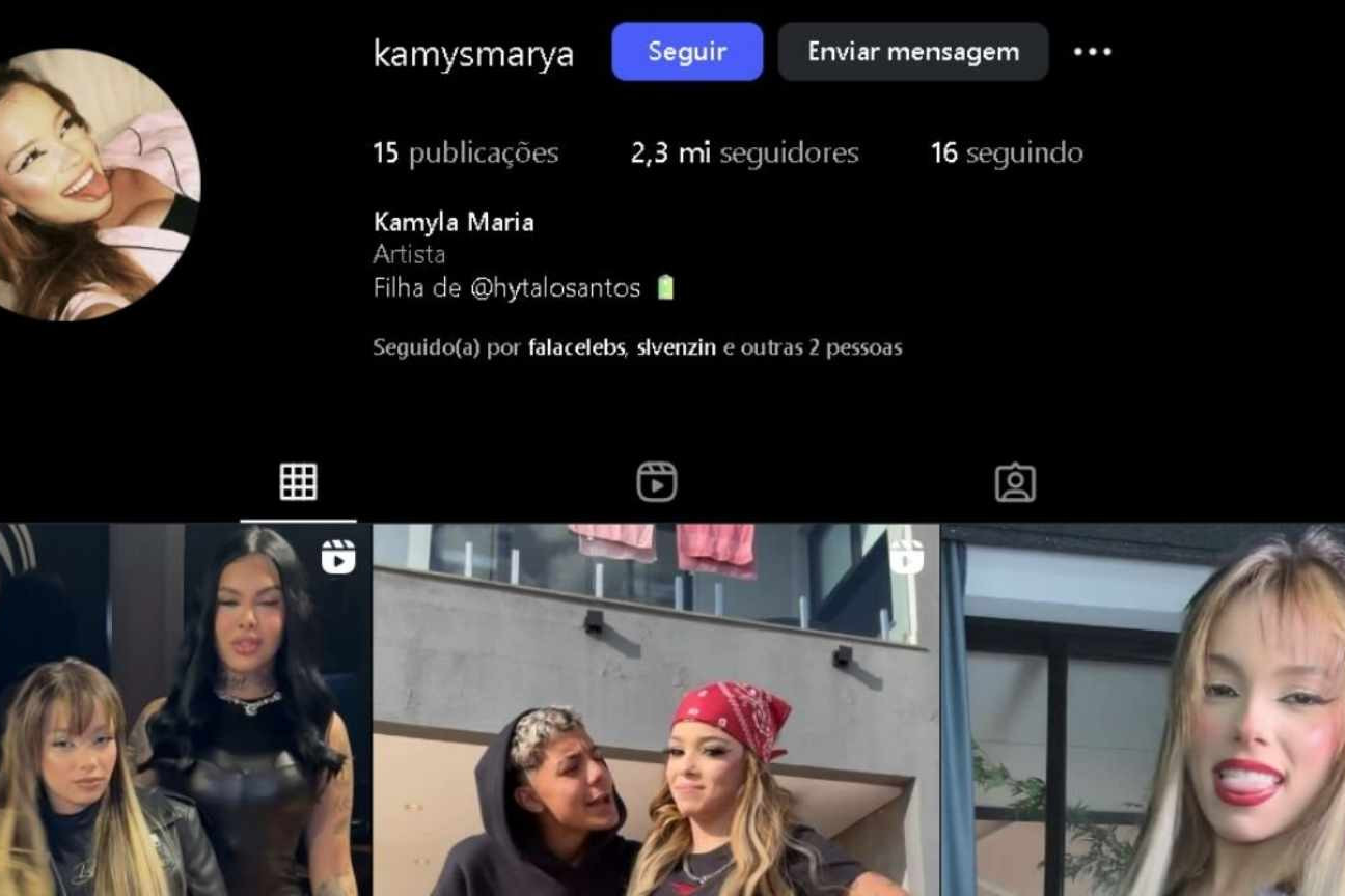 Kamylinha tem conta reativada após defender Hytalo Santos, preso por tráfico humano