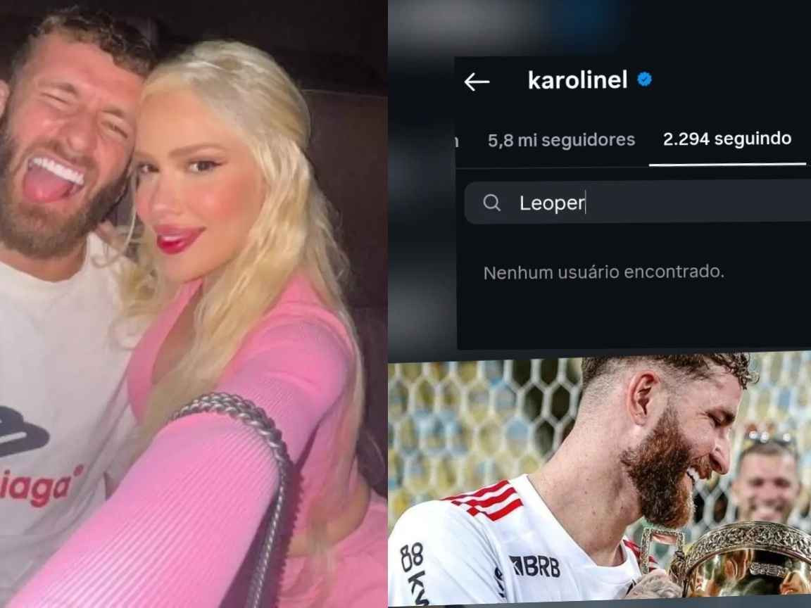 Karoline Lima deixa de seguir Léo Pereira após fim do namoro