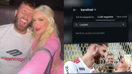 Karoline Lima deixa de seguir Léo Pereira após fim do namoro