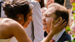 Filha de Faustão, Lara Silva, compartilha foto emocionante com o pai em casamento