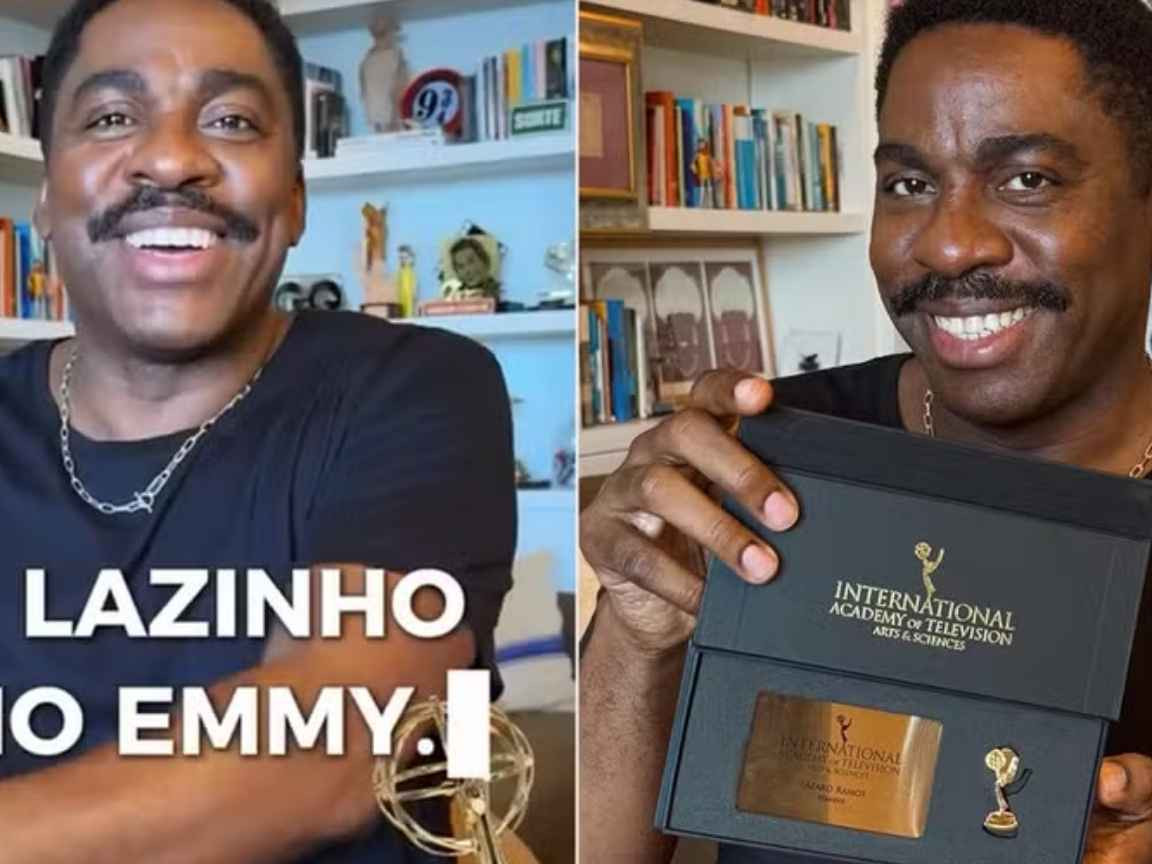 Lázaro Ramos celebra convite para se tornar membro da Academia do Emmy Internacional