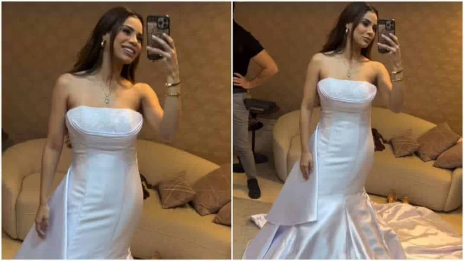 Lexa prova vestidos de noiva para casamento luxuoso com Ricardo Vianna