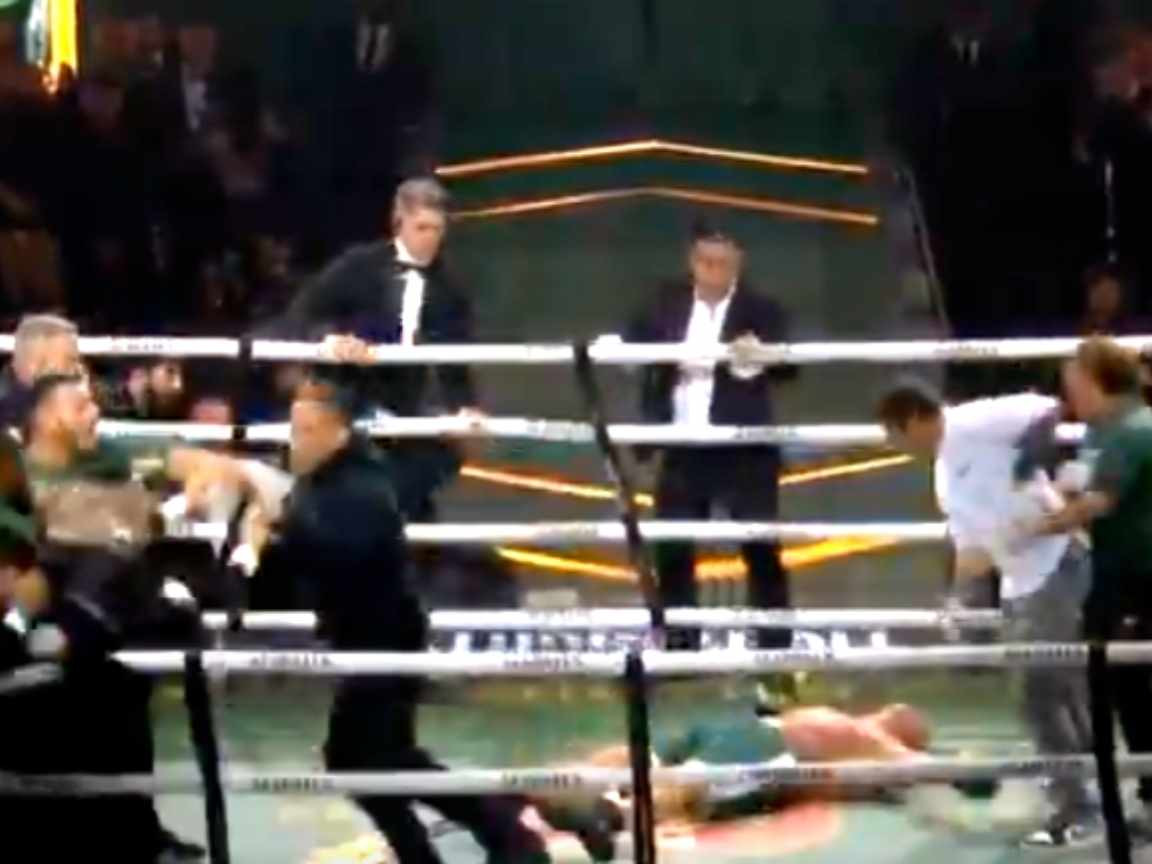 Luta de Popó e Wanderlei Silva termina em desclassificação e briga generalizada