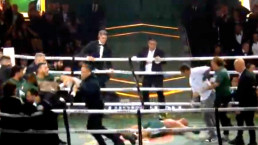 Luta de Popó e Wanderlei Silva termina em desclassificação e briga generalizada