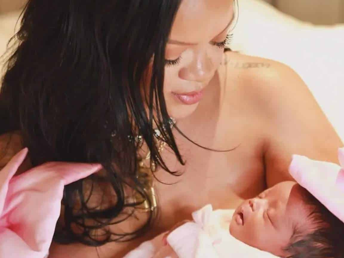 Rihanna anuncia o nascimento de sua primeira filha com o rapper A$AP Rocky