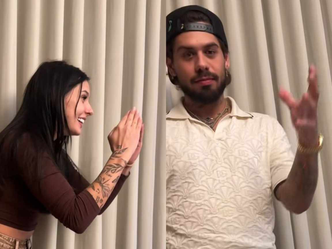 Zé Felipe é flagrado na casa da família de Ana Castela e tenta despistar fãs