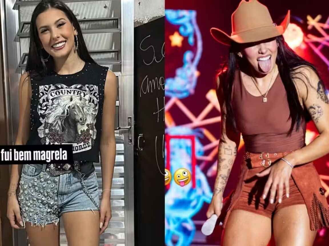 Ana Castela mostra 'antes e depois' do corpo e incentiva fãs: 'Você também consegue'