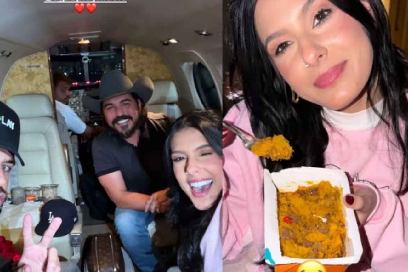 Ana Castela e Zé Felipe viajam de jatinho e cantora passa perrengue ao chegar em casa