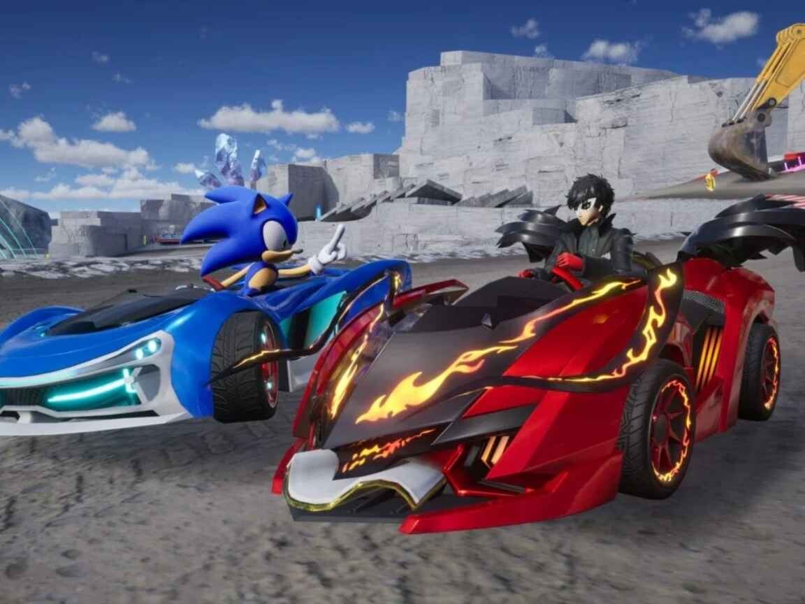 Joker, de Persona, chega hoje como DLC grátis em 'Sonic Racing: CrossWorlds'