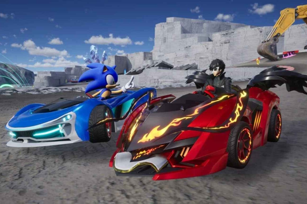 Joker, de Persona, chega hoje como DLC grátis em 'Sonic Racing: CrossWorlds'
