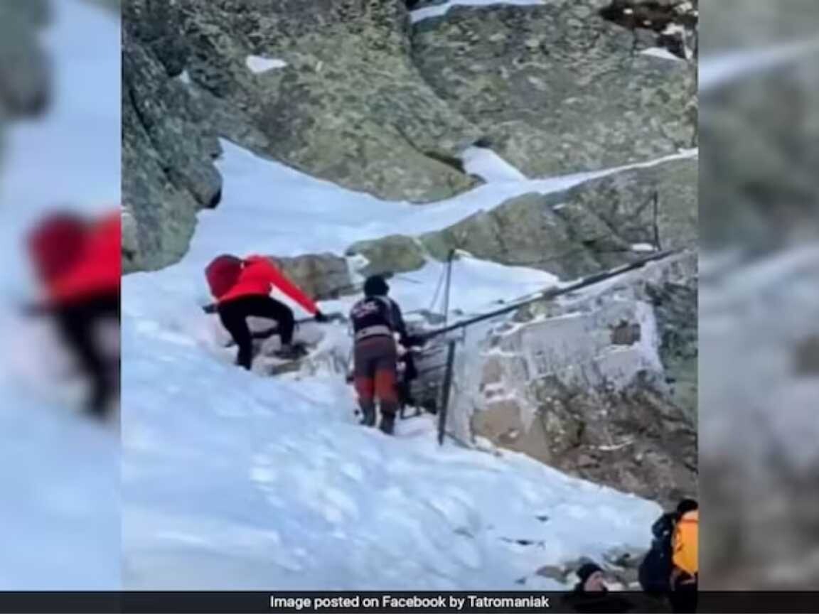 Casal escala montanha gelada com bebê de 9 meses e causa revolta; guia resgata criança
