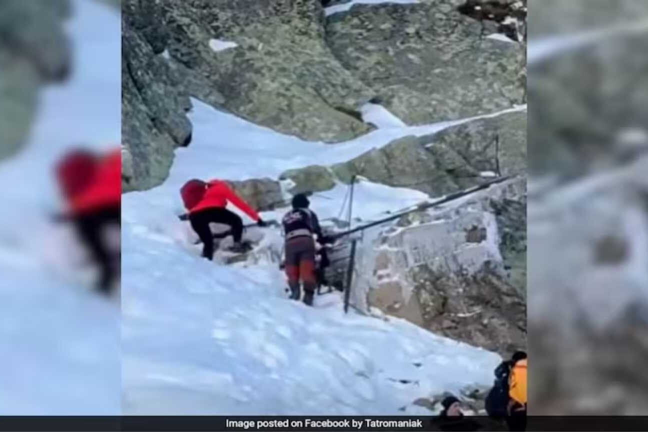 Casal escala montanha gelada com bebê de 9 meses e causa revolta; guia resgata criança