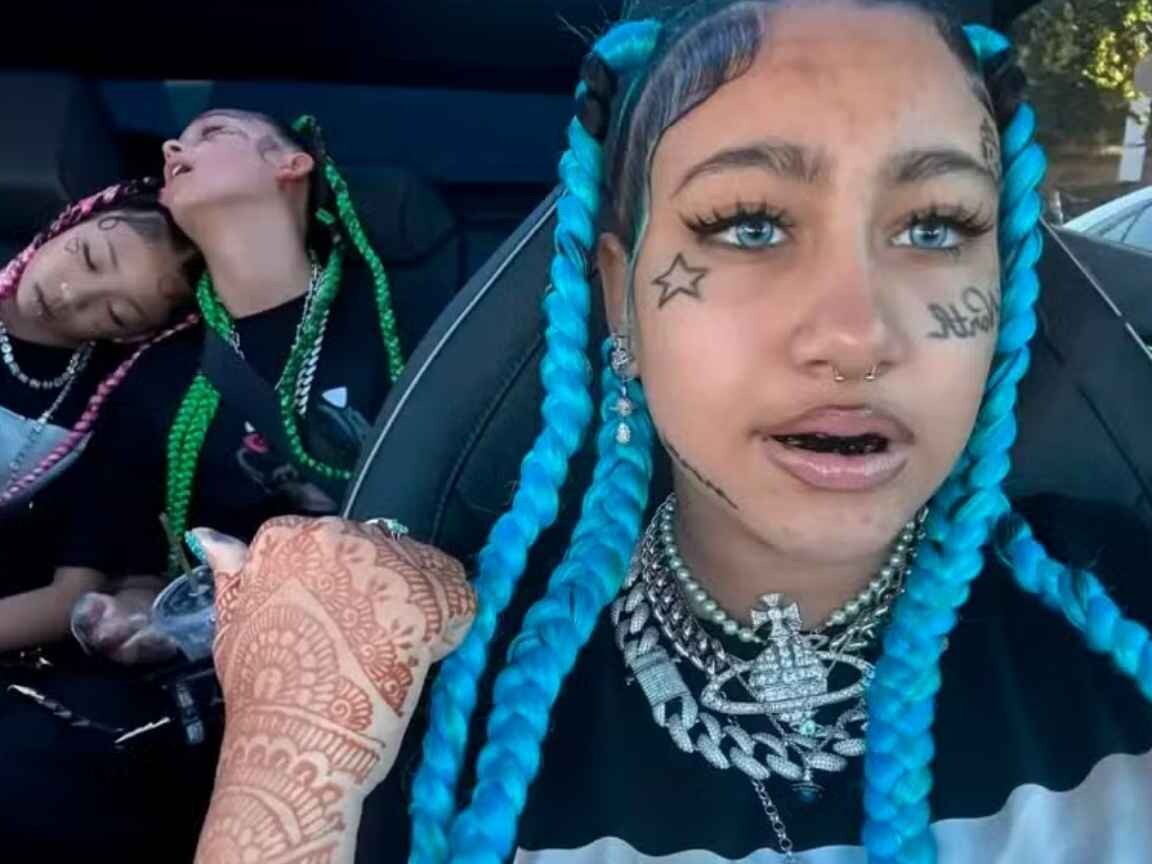 Filha de 12 anos de Kim Kardashian surge com tatuagens faciais e mãe vira alvo de críticas