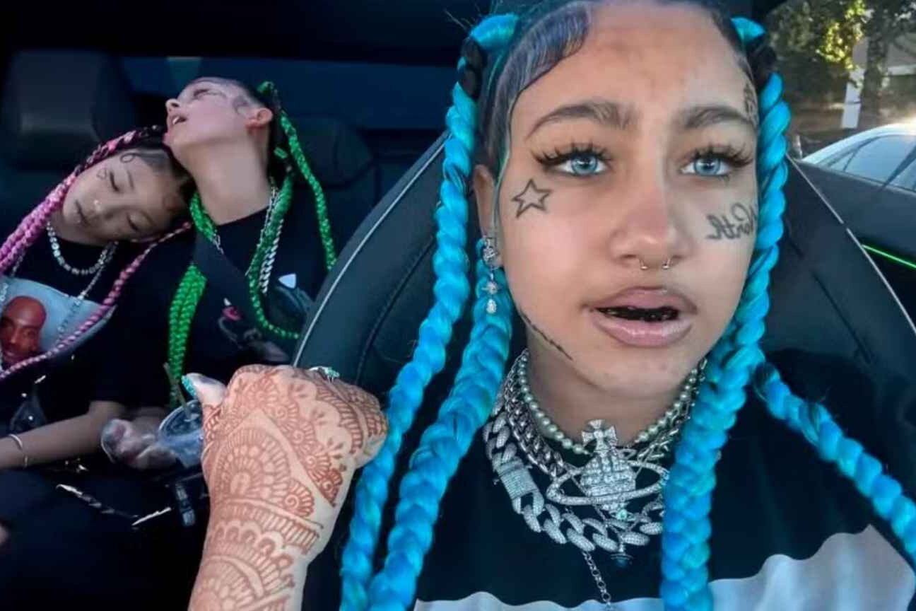 Filha de 12 anos de Kim Kardashian surge com tatuagens faciais e mãe vira alvo de críticas