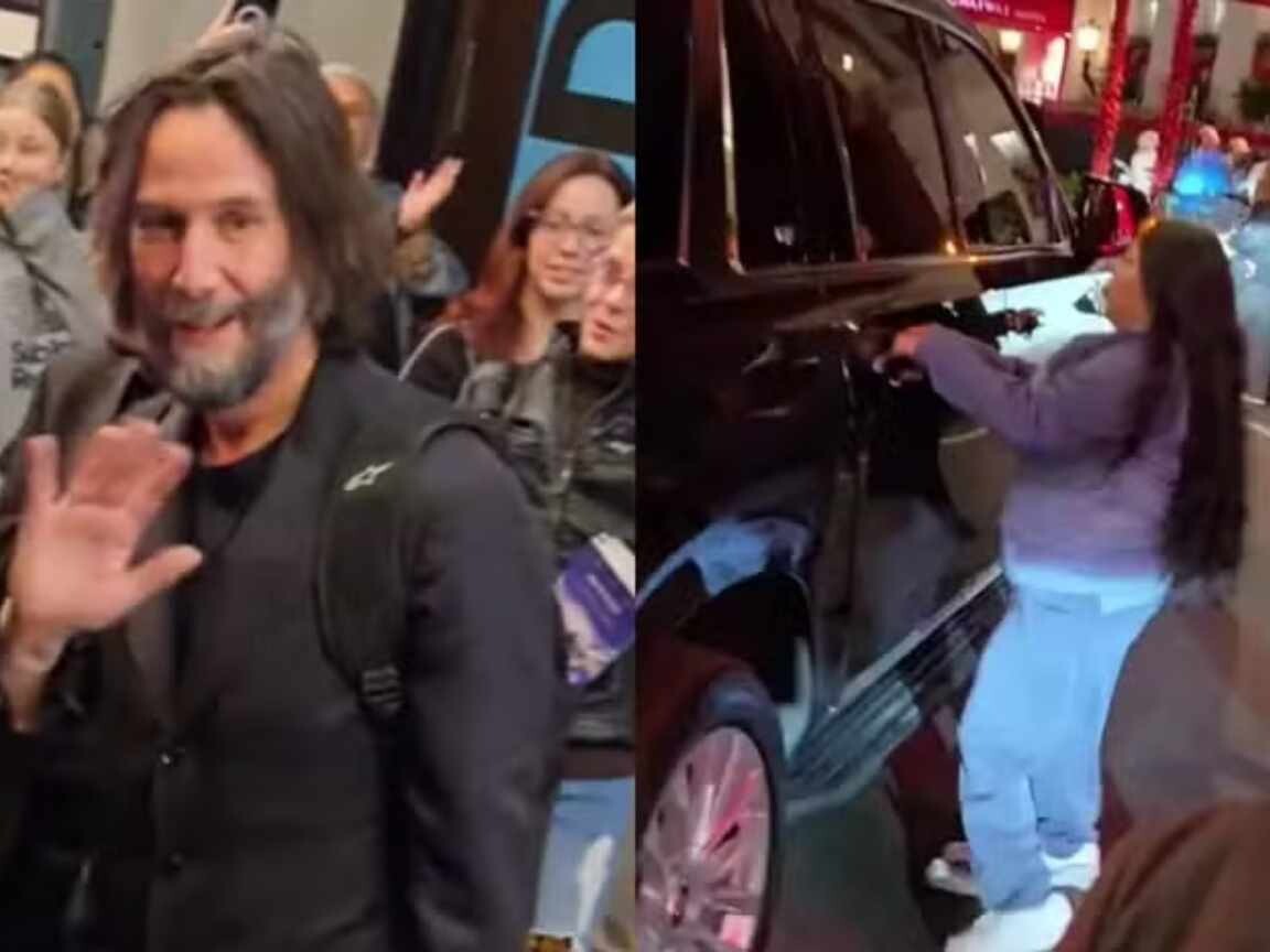 Keanu Reeves é perseguido por fã que tenta invadir seu carro em Nova York