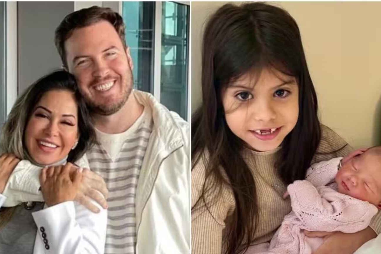 Maíra Cardi encanta ao mostrar filha Eloáh no colo da irmã Sophia: 'Obrigada, Deus'