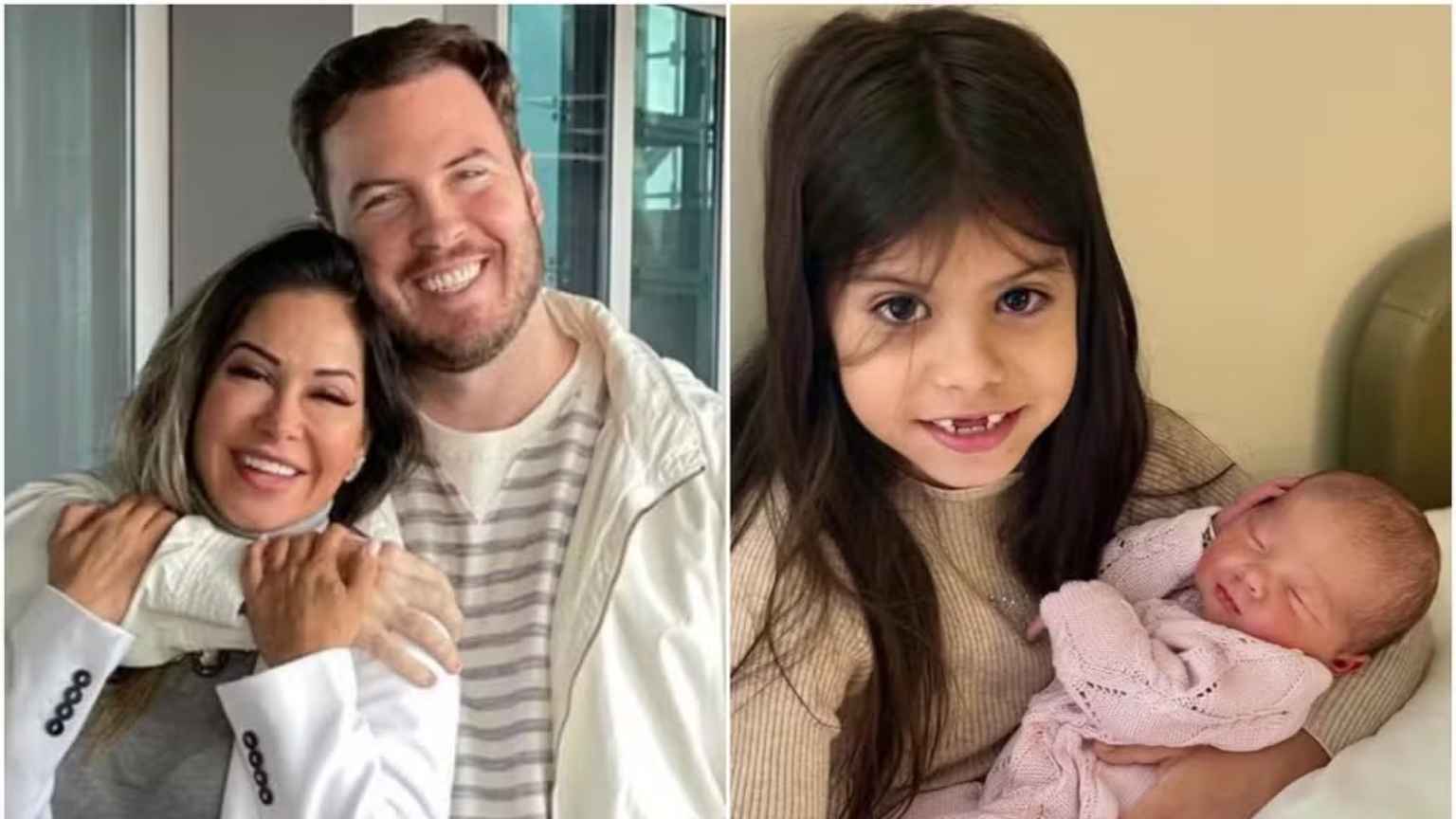 Maíra Cardi encanta ao mostrar filha Eloáh no colo da irmã Sophia: 'Obrigada, Deus'