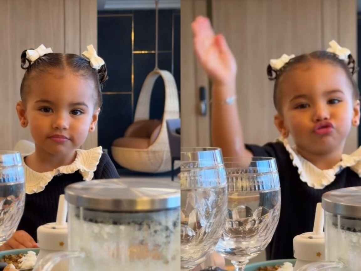 Filha de Bruna Biancardi encanta a web com cardápio 'adulto': 'Batata, hambúrguer, tudo'