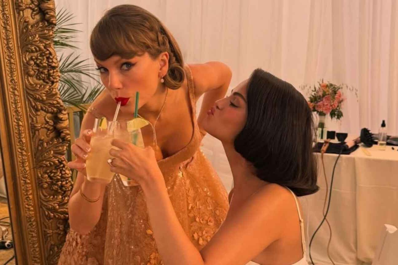 Selena Gomez posta vídeo inédito com Taylor Swift nos bastidores de seu casamento