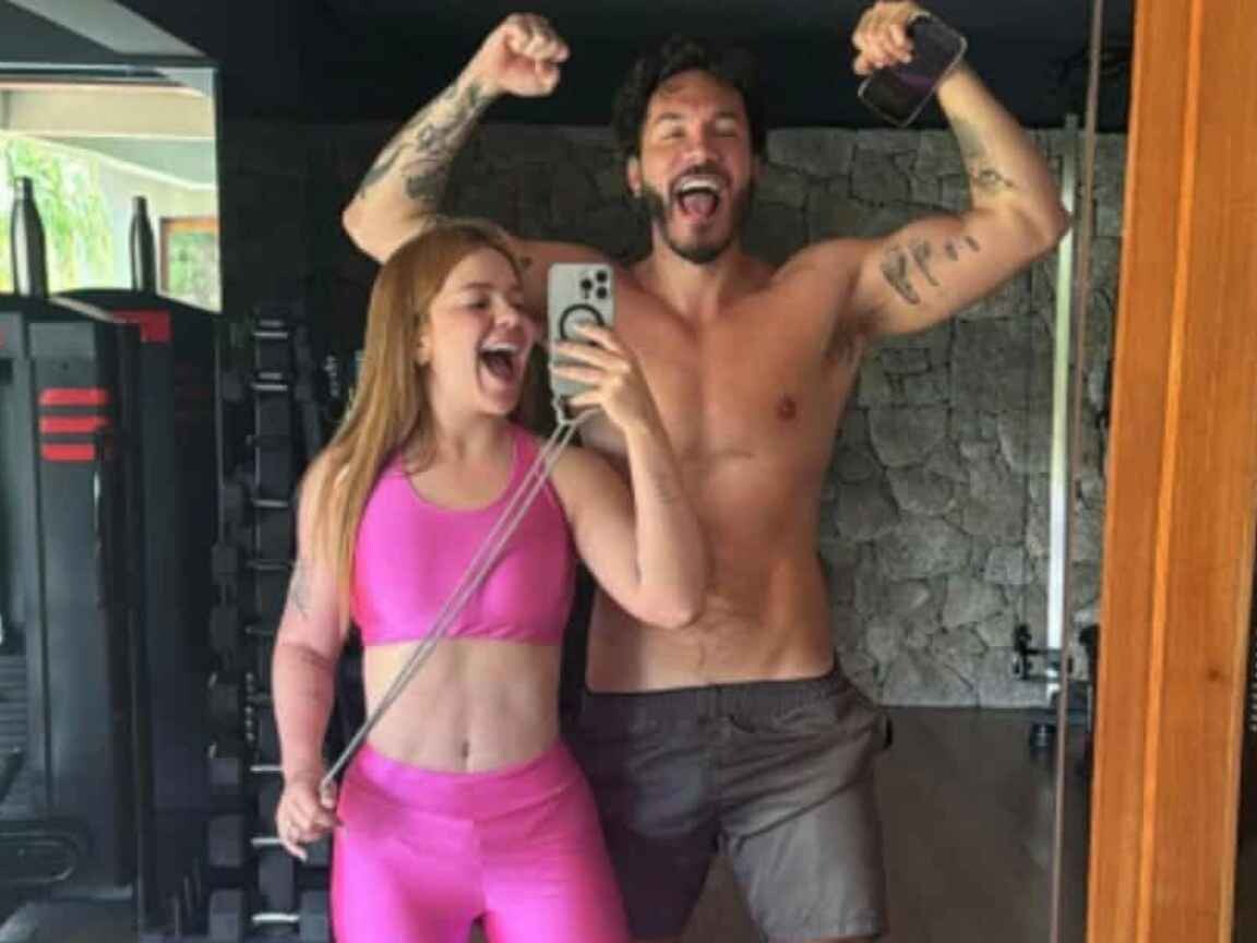 Viih Tube e Eliezer exibem corpos 'sarados' e celebram rotina de treinos