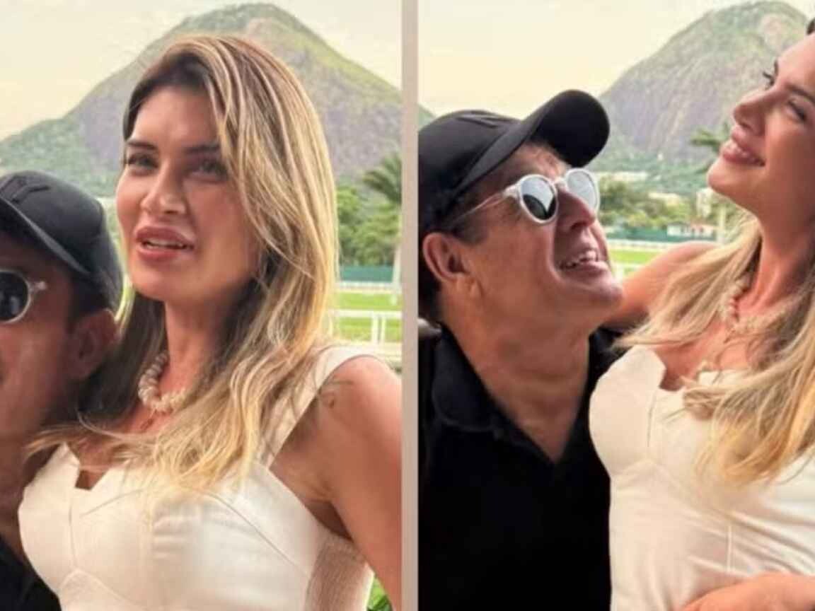 Sérgio Mallandro exibe fotos românticas com namorada 25 anos mais jovem