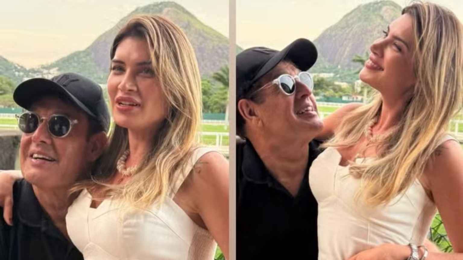 Sérgio Mallandro exibe fotos românticas com namorada 25 anos mais jovem