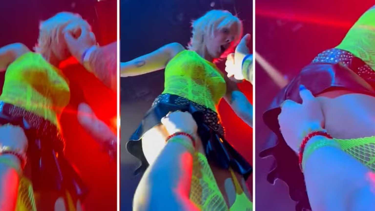 Halsey é assediada por fã durante show e vídeo do momento choca a internet