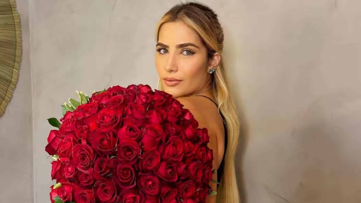 Filha de Leonardo recebe 80 rosas e revela o nome de seu affair misterioso: 'Michel'