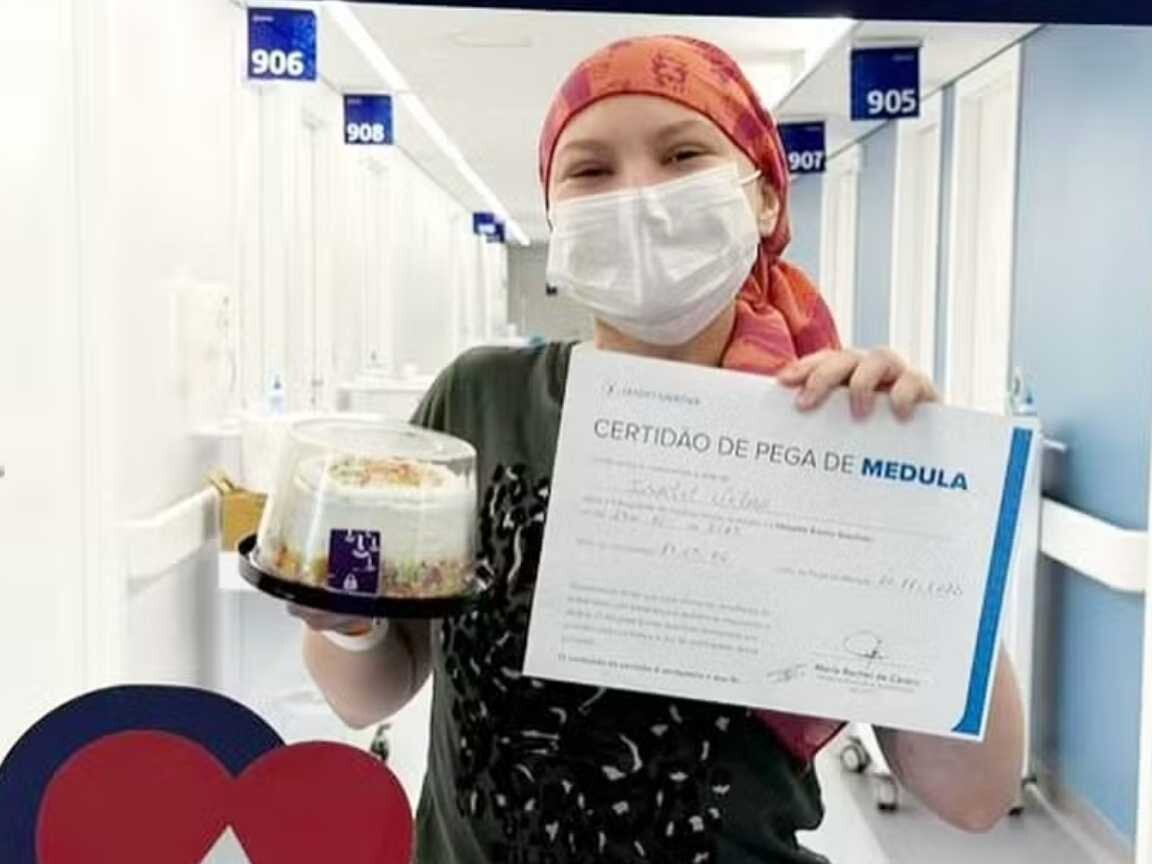 Isabel Veloso recebe alta hospitalar após transplante de medula óssea