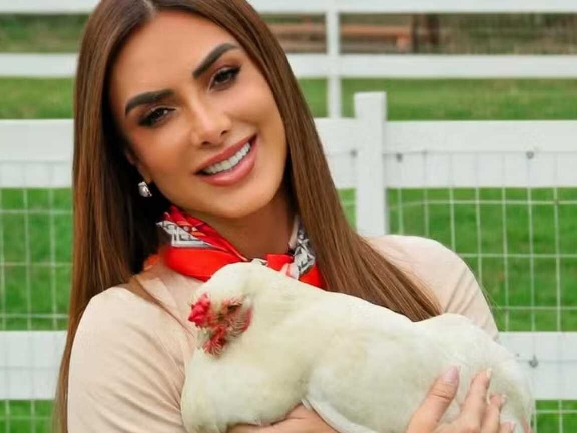 Nicole Bahls revela que vive de 'venda de ovos' e gasta R$ 15 mil por mês com animais