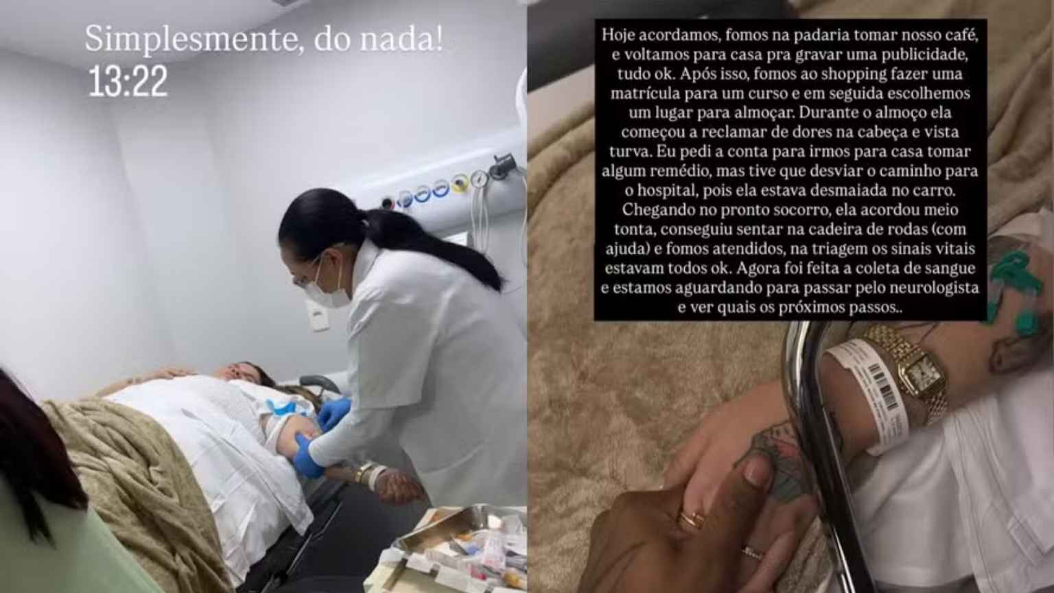 Thais Carla é internada às pressas após desmaiar dentro do carro