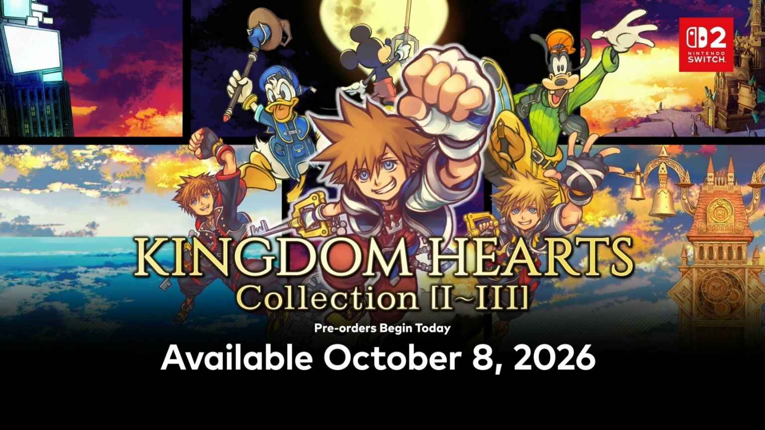 Toda a saga Kingdom Hearts chega ao Switch 2 em outubro